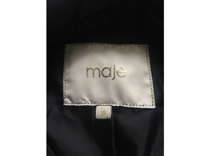 Maje Lederjacke in Schwarz Größe 38 - Ansicht 4