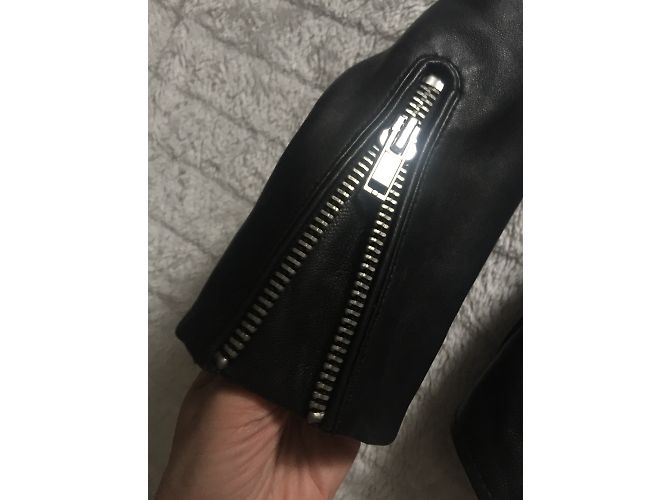 Maje Lederjacke in Schwarz Größe 38 - Ansicht 5