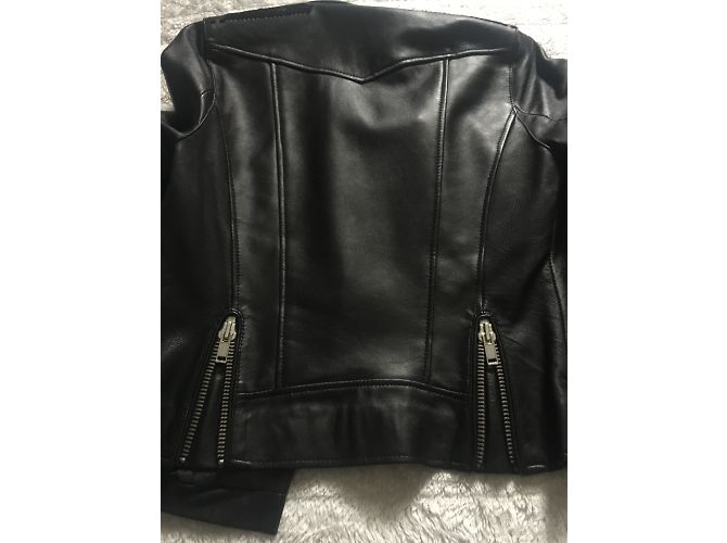 Maje Lederjacke in Schwarz Größe 38 - Ansicht 6