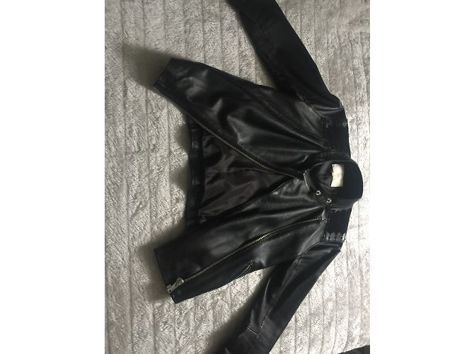 Maje Lederjacke in Schwarz Größe 38 - Ansicht 7