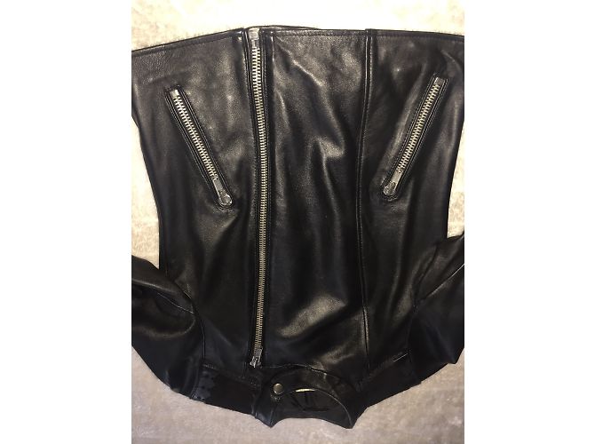 Maje Lederjacke in Schwarz Größe 38 - Ansicht 8