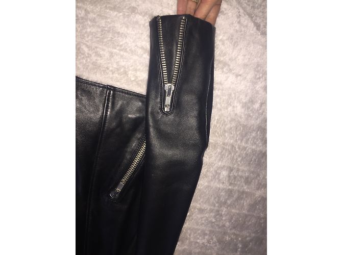 Maje Lederjacke in Schwarz Größe 38 - Ansicht 9