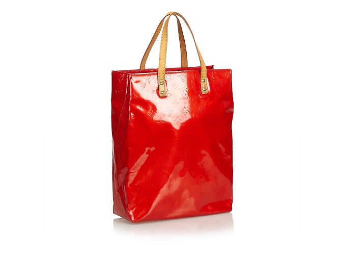 Louis Vuitton Vernis Reade MM Rosso - vista 2