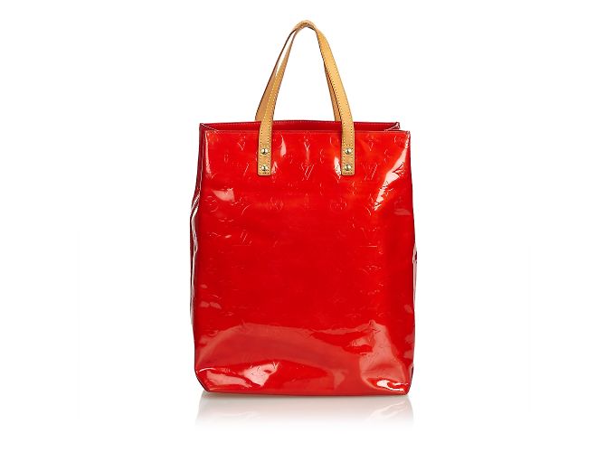 Louis Vuitton Vernis Reade MM Rosso - vista 3