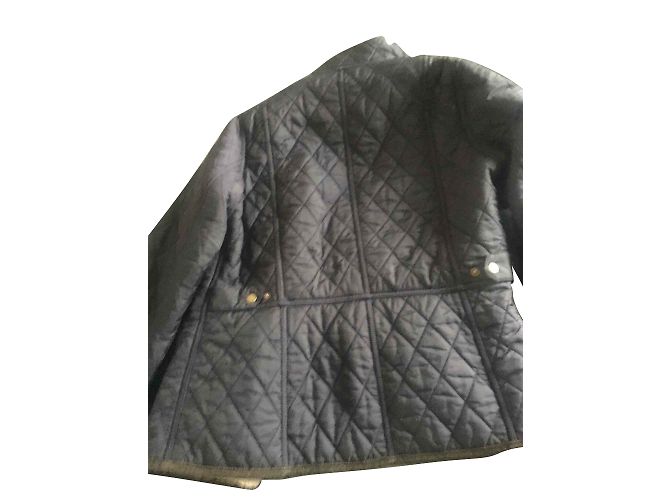 Barbour Navy Blue Nylon Jacket Size 40 - view 2