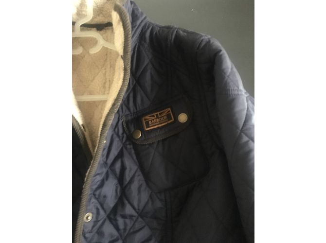 Barbour Navy Blue Nylon Jacket Size 40 - view 3