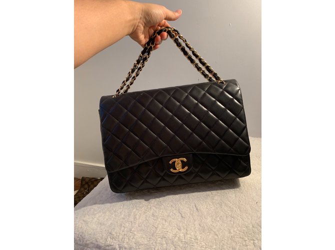 Timeless Chanel Maxi Jumbo nero - vista 4