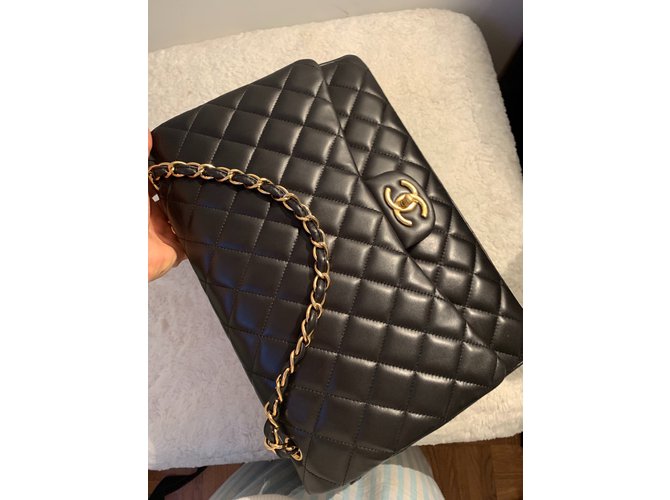 Timeless Chanel Maxi Jumbo nero - vista 18