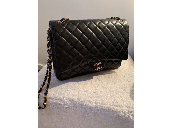 Timeless Chanel Maxi Jumbo nero - vista 27