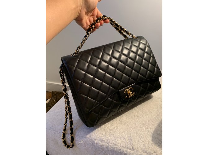 Timeless Chanel Maxi Jumbo nero - vista 30