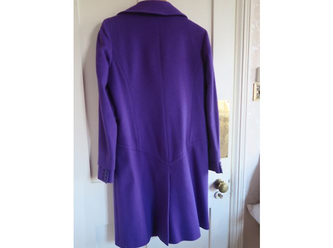 Abrigo Emanuel Ungaro de Lana y Angora Morado Púrpura - vista 3