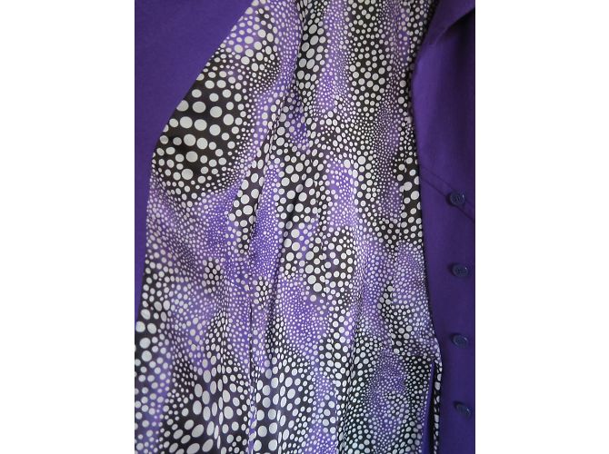 Abrigo Emanuel Ungaro de Lana y Angora Morado Púrpura - vista 7
