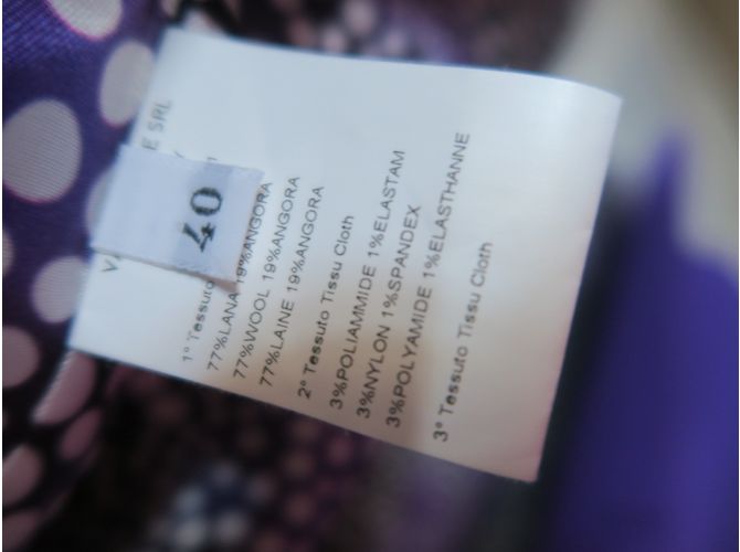 Abrigo Emanuel Ungaro de Lana y Angora Morado Púrpura - vista 8