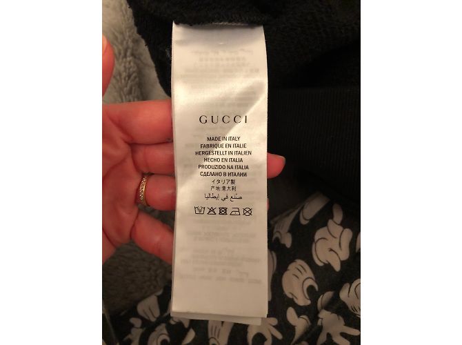 GUCCI Hoodie mit Pailletten und Juwelen Schwarz - Ansicht 2