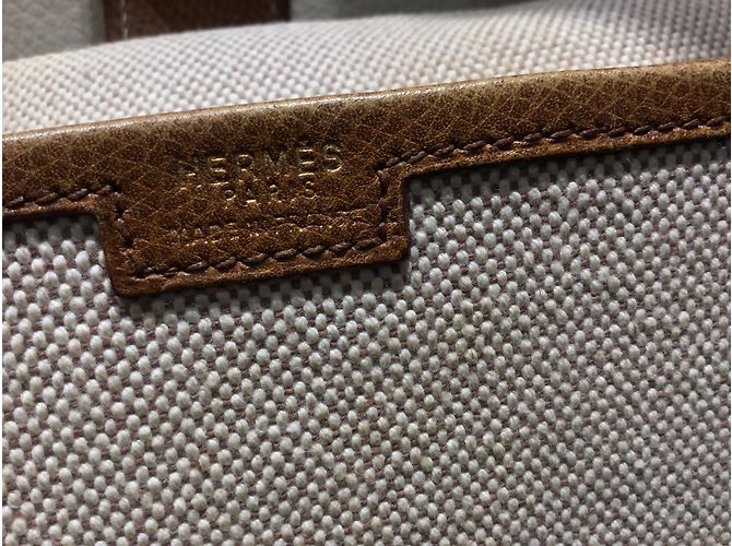 Hermès Jige-Handtasche Beige - Ansicht 8