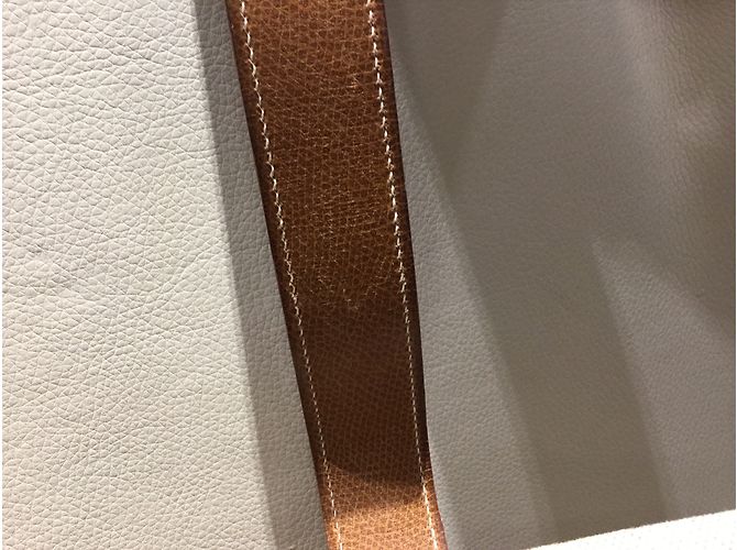 Hermès Jige-Handtasche Beige - Ansicht 9