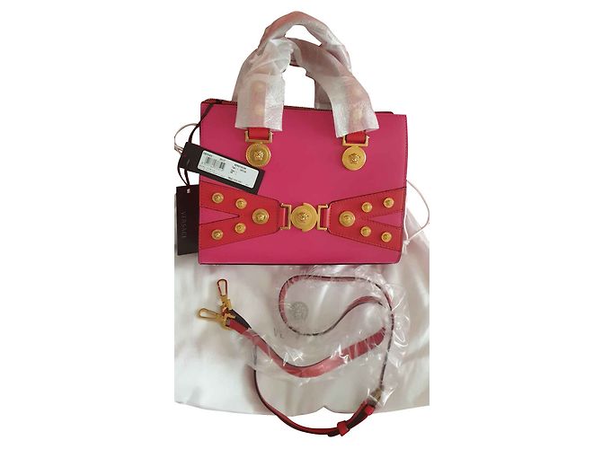 Versace Medusa Stud Tribute Tote in Pink - vista 2