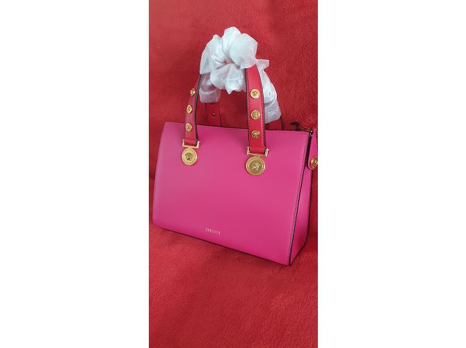 Versace Medusa Stud Tribute Tote in Pink - vista 6