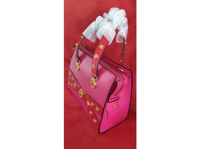 Versace Medusa Stud Tribute Tote in Pink - vista 7