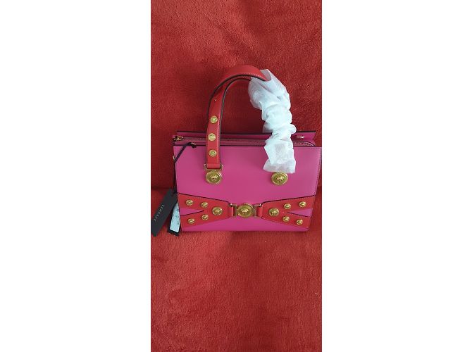 Versace Medusa Stud Tribute Tote in Pink - vista 8