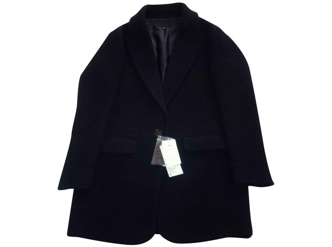 Uniqlo Coats, Outerwear Navy blue Wool ref.105560 - Joli Closet