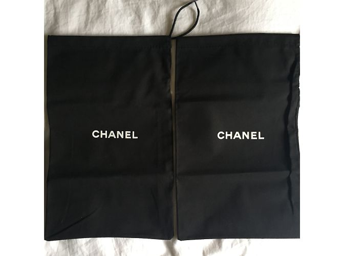 Ballerine Chanel in pelle nera e blu Nero - vista 11