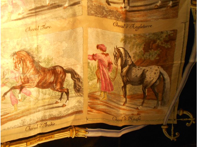 Hermès raza de caballo Beige - vista 2