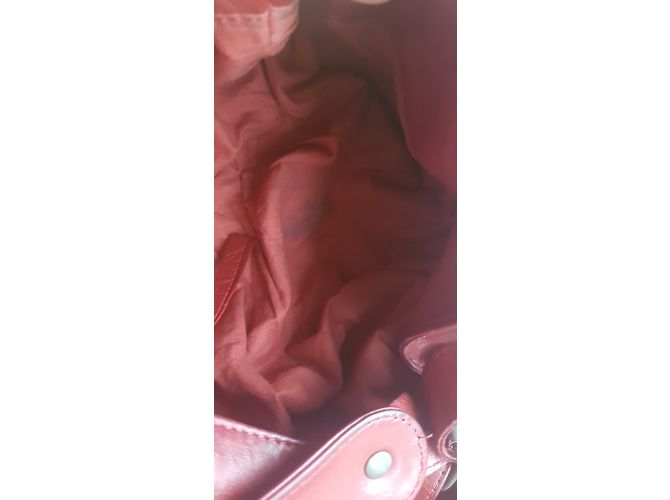 Borsa a mano Gerard Darel 24H in pelle rosso scuro Bordò - vista 4