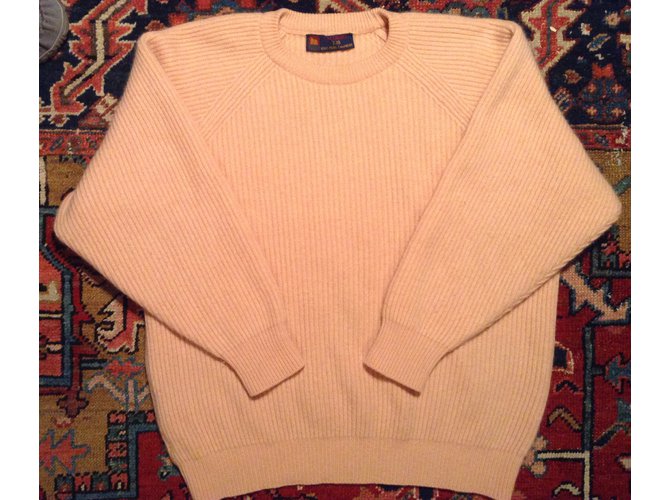 Pale Coral Kaschmirpullover, starker Strick aus Colombo Koralle - Ansicht 2