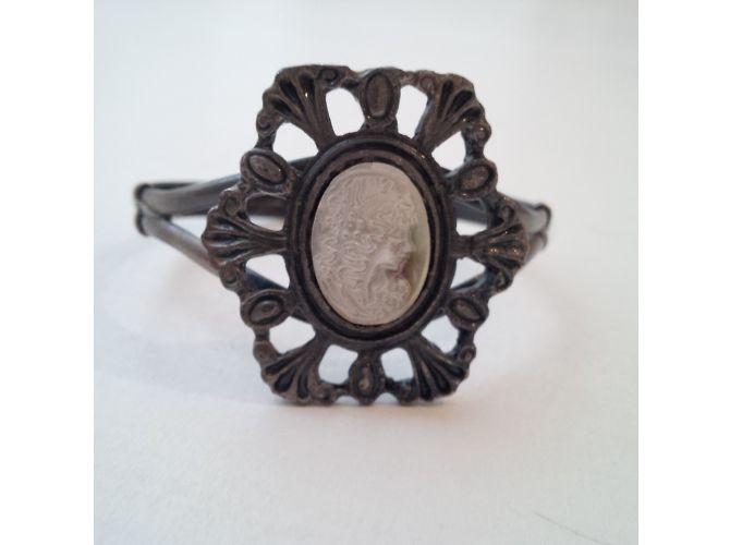 Autre Marque Bracciale Cameo Gunmetal con Madreperla Grigio antracite - vista 3