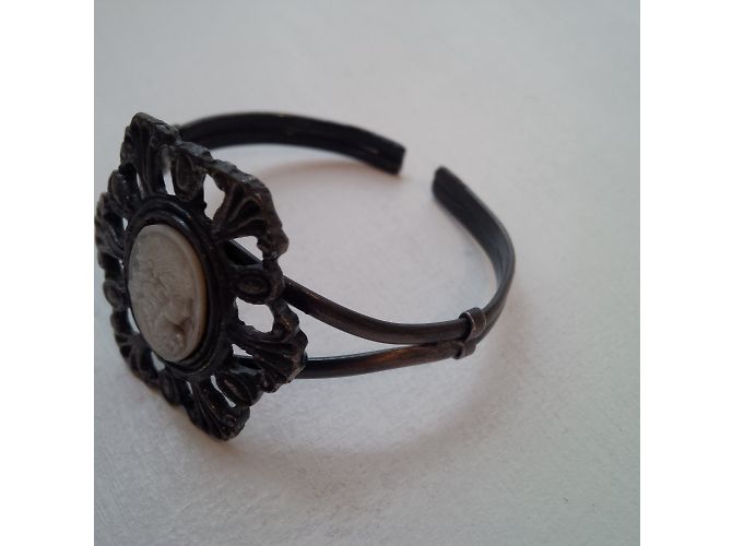 Autre Marque Bracciale Cameo Gunmetal con Madreperla Grigio antracite - vista 5