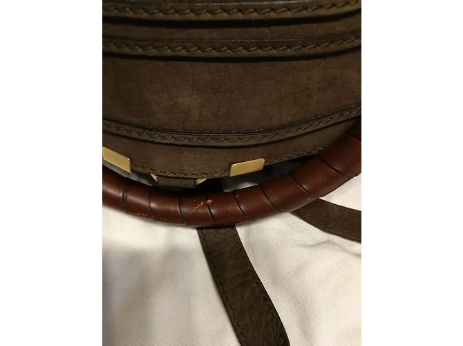Chloé Marcie media in nabuk marrone Marrone scuro - vista 3