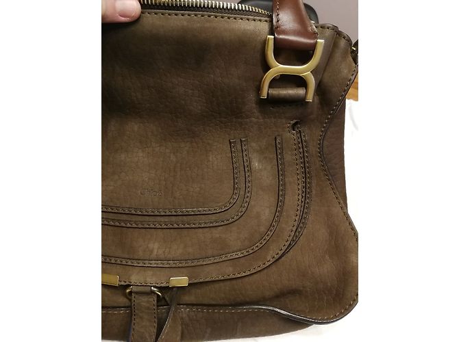 Chloé Marcie media in nabuk marrone Marrone scuro - vista 5