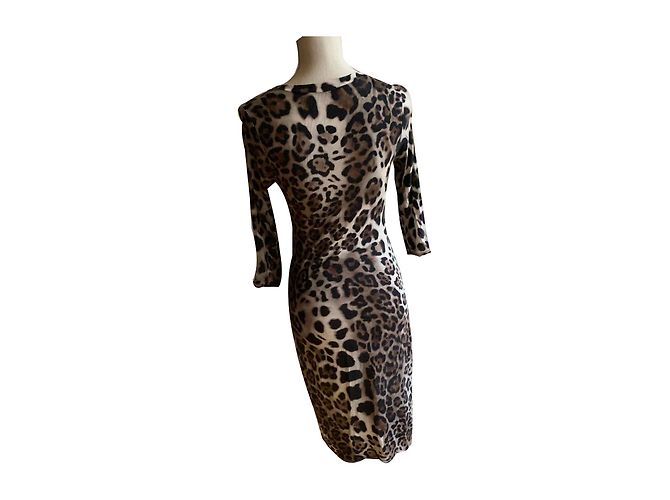 Vestido Zapa con Estampado de Leopardo en Lycra - vista 2