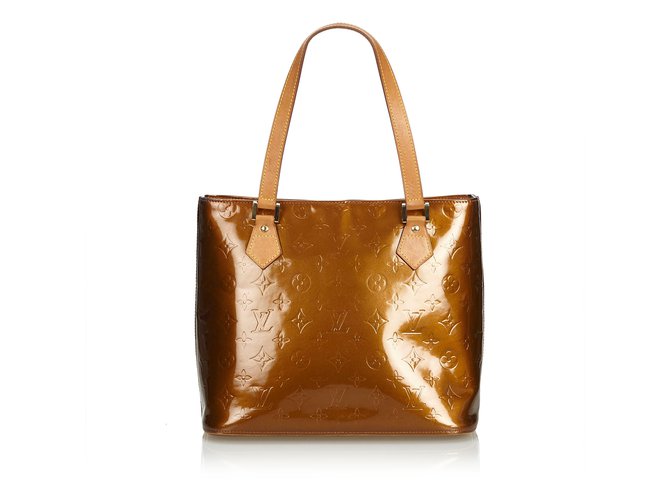 Louis Vuitton Vernis Houston Marrone Bronzo - vista 3