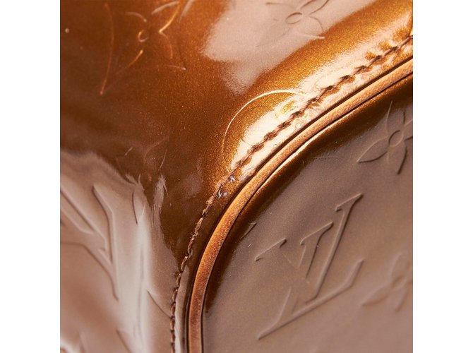 Louis Vuitton Vernis Houston Marrone Bronzo - vista 8