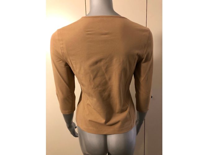 Escada Sport Top Caramel Baumwolle mit Strassmuster Karamell - Ansicht 3