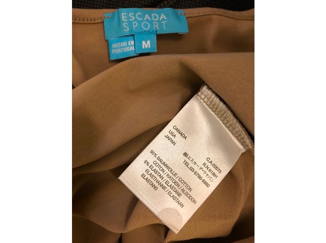Escada Sport Top Caramel Baumwolle mit Strassmuster Karamell - Ansicht 4