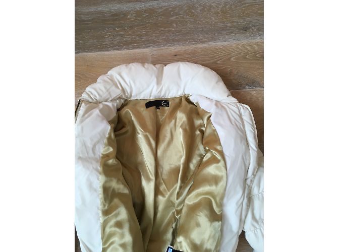Roberto Cavalli Down Jacket Ivory Gold Beige - view 2