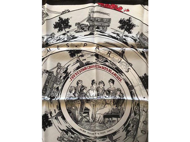 Hermès Hermes Square 70 Gioco Omnibus e White Ladies Bianco - vista 2