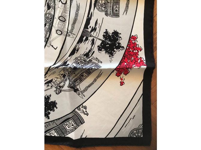 Hermès Hermes Square 70 Gioco Omnibus e White Ladies Bianco - vista 3