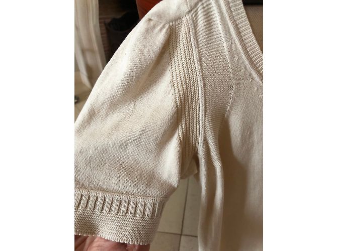 Suéter See by Chloé de algodón beige con malla - vista 2