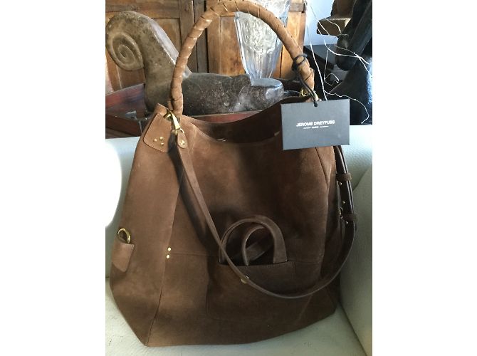 Jerome Dreyfuss Gaspard Borsa a mano in pelle Caramello - vista 5