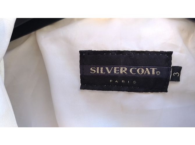 Sinéquanone Chaqueta de cuero "SINEQUANONE" Blanco - vista 3