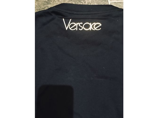 Maglietta Gianni Versace Audrey Capsule Nera in Cotone Nero - vista 4