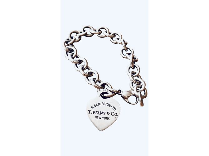 Bracciale Tiffany & Co Return to Tiffany con Medaglione a Cuore Argento Metallico - vista 2