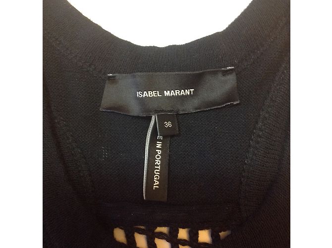 Isabel Marant Camiseta Sin Mangas de Algodón Negro - vista 4
