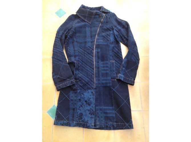 Kenzo Cappotto vintage denim - vista 4