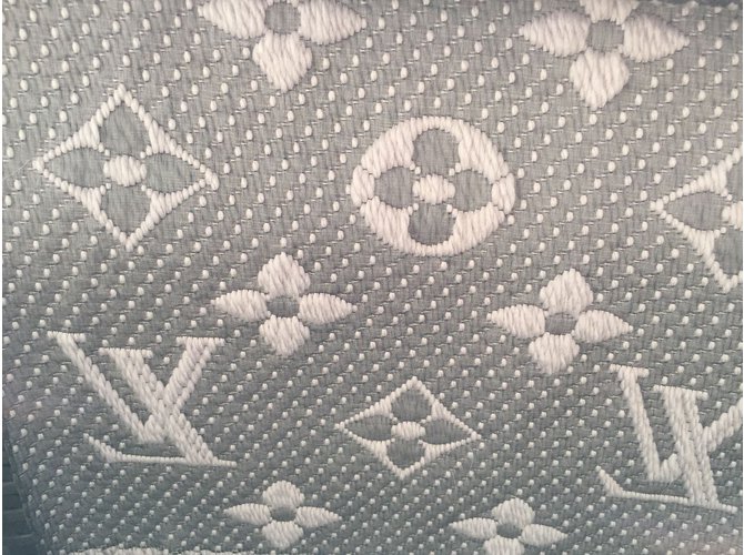 Louis Vuitton LOGOMANIA-SCHAL Grau - Ansicht 2