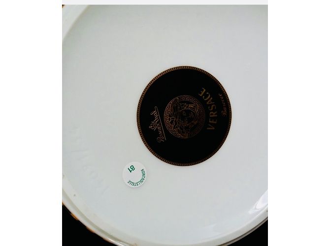 Vaso Gianni Versace Barrocco Nero e Oro D'oro - vista 5